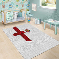 Tonga Ngatu Art Rugby Mate Ma'a Area Rug - Polynesian Pride