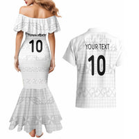 Custom Tonga Ngatu Art Rugby Mate Ma'a Couples Matching Mermaid Dress and Hawaiian Shirt LT03 - Polynesian Pride
