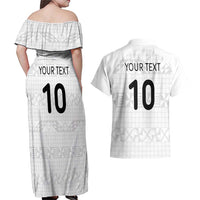 Custom Tonga Ngatu Art Rugby Mate Ma'a Couples Matching Off Shoulder Maxi Dress and Hawaiian Shirt LT03 - Polynesian Pride
