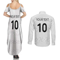 Custom Tonga Ngatu Art Rugby Mate Ma'a Couples Matching Summer Maxi Dress and Long Sleeve Button Shirt LT03 - Polynesian Pride
