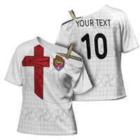 Custom Tonga Ngatu Art Rugby Mate Ma'a Cross Shoulder Shirt LT03 - Polynesian Pride