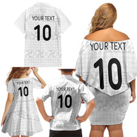 Custom Tonga Ngatu Art Rugby Mate Ma'a Family Matching Off Shoulder Short Dress and Hawaiian Shirt - Polynesian Pride