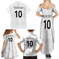 Custom Tonga Ngatu Art Rugby Mate Ma'a Family Matching Summer Maxi Dress and Hawaiian Shirt - Polynesian Pride