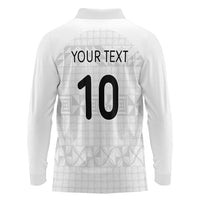 Custom Tonga Ngatu Art Rugby Mate Ma'a Long Sleeve Polo Shirt - Polynesian Pride