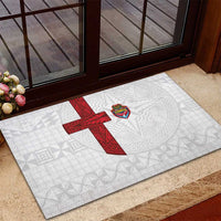 Tonga Ngatu Art Rugby Mate Ma'a Rubber Doormat - Polynesian Pride