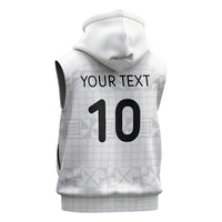 Custom Tonga Ngatu Art Rugby Mate Ma'a Sleeveless Zip Hoodie - Polynesian Pride