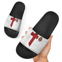 Tonga Ngatu Art Rugby Mate Ma'a Slide Sandals - Polynesian Pride