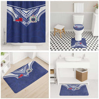 Samoa Rugby Bathroom Set Pacific Motifs - Polynesian Pride