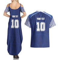 Custom Samoa Rugby Couples Matching Summer Maxi Dress and Hawaiian Shirt Pacific Motifs LT03 - Polynesian Pride