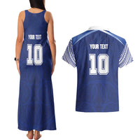 Custom Samoa Rugby Couples Matching Tank Maxi Dress and Hawaiian Shirt Pacific Motifs LT03 - Polynesian Pride