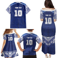 Custom Samoa Rugby Family Matching Puletasi and Hawaiian Shirt Pacific Motifs - Polynesian Pride
