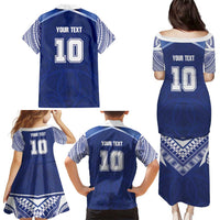 Custom Samoa Rugby Family Matching Puletasi and Hawaiian Shirt Pacific Motifs LT03 - Polynesian Pride
