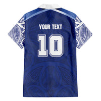 Custom Samoa Rugby Family Matching Short Sleeve Bodycon Dress and Hawaiian Shirt Pacific Motifs LT03 - Polynesian Pride