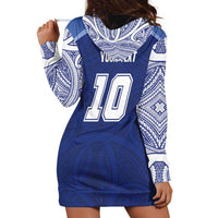 Custom Samoa Rugby Hoodie Dress Pacific Motifs - Polynesian Pride