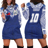 Custom Samoa Rugby Hoodie Dress Pacific Motifs - Polynesian Pride