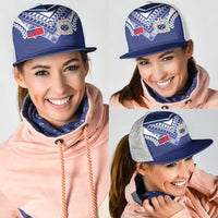 Samoa Rugby Mesh Trucker Cap Pacific Motifs - Polynesian Pride