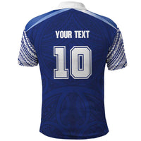 Custom Samoa Rugby Polo Shirt Pacific Motifs LT03 - Polynesian Pride
