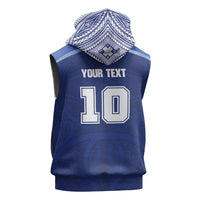 Custom Samoa Rugby Sleeveless Zip Hoodie Pacific Motifs LT03 - Polynesian Pride