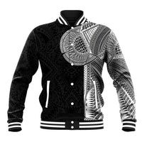 Samoan Tatau Baseball Jacket Art Tribal Traditional Tattoos LT03 Unisex Black - Polynesian Pride