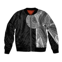 Samoan Tatau Bomber Jacket Art Tribal Traditional Tattoos LT03 Unisex Black - Polynesian Pride