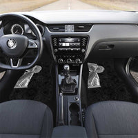 Samoan Tatau Car Mats Art Tribal Traditional Tattoos LT03 Set 2pcs - Front Black - Polynesian Pride