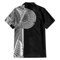 Samoan Tatau Family Matching Off Shoulder Maxi Dress and Hawaiian Shirt Art Tribal Traditional Tattoos - Polynesian Pride