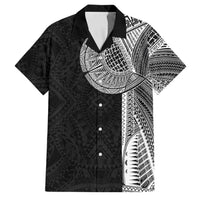 Samoan Tatau Family Matching Short Sleeve Bodycon Dress and Hawaiian Shirt Art Tribal Traditional Tattoos - Polynesian Pride