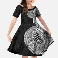 Samoan Tatau Family Matching Summer Maxi Dress and Hawaiian Shirt Art Tribal Traditional Tattoos - Polynesian Pride