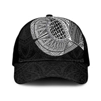 Samoan Tatau Mesh Trucker Cap Art Tribal Traditional Tattoos LT03 One Size Black Black - Polynesian Pride