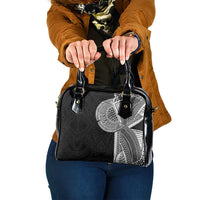 Samoan Tatau Shoulder Handbag Art Tribal Traditional Tattoos LT03 One Size Black - Polynesian Pride