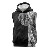 Samoan Tatau Sleeveless Hoodie Art Tribal Traditional Tattoos LT03 Black - Polynesian Pride