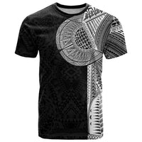 Samoan Tatau T Shirt Art Tribal Traditional Tattoos LT03 Black - Polynesian Pride