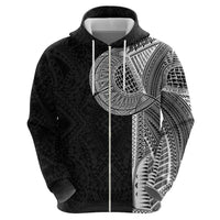 Samoan Tatau Zip Hoodie Art Tribal Traditional Tattoos LT03 - Polynesian Pride