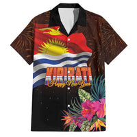 Kiribati Flag and Fireworks Family Matching Puletasi and Hawaiian Shirt First Place Welcome the New Year - Polynesian Pride