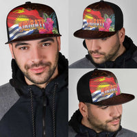 Kiribati Flag and Fireworks Mesh Trucker Cap First Place Welcome the New Year LT03 - Polynesian Pride