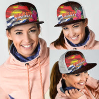 Kiribati Flag and Fireworks Mesh Trucker Cap First Place Welcome the New Year LT03 - Polynesian Pride