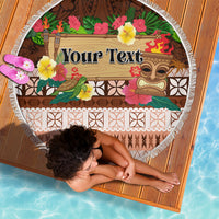 Pasifika Festival Auckland Beach Blanket Polynesian Tribal with Pacific Pattern Brown Color LT03 - Polynesian Pride