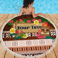 Pasifika Festival Auckland Beach Blanket Polynesian Tribal with Pacific Pattern Brown Color LT03 - Polynesian Pride