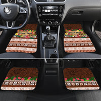 Pasifika Festival Auckland Car Mats Polynesian Tribal with Pacific Pattern Brown Color LT03 Set 4pcs Brown - Polynesian Pride