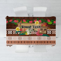 Pasifika Festival Auckland Tablecloth Polynesian Tribal with Pacific Pattern Brown Color LT03 Brown - Polynesian Pride