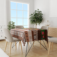 Pasifika Festival Auckland Tablecloth Polynesian Tribal with Pacific Pattern Brown Color LT03 - Polynesian Pride