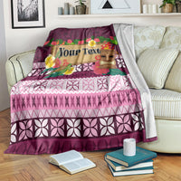 Pasifika Festival Auckland Blanket Polynesian Tribal with Pacific Pattern Pink Color LT03 Pink - Polynesian Pride