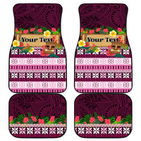 Pasifika Festival Auckland Car Mats Polynesian Tribal with Pacific Pattern Pink Color LT03 - Polynesian Pride