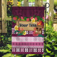 Pasifika Festival Auckland Garden Flag Polynesian Tribal with Pacific Pattern Pink Color LT03 Garden Flag Pink - Polynesian Pride