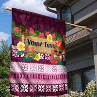 Pasifika Festival Auckland Garden Flag Polynesian Tribal with Pacific Pattern Pink Color LT03 - Polynesian Pride