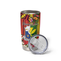 Personalised Hawaii and Philippines Together Tumbler Cup The Emblems with Cultural Symbols Tricolor