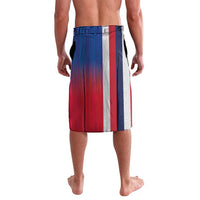 Personalised Hawaii and Philippines Together Lavalava The Emblems with Cultural Symbols Blue-White-Red Tricolor