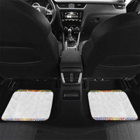 Haiti Flag Traditional Dashiki Car Mats White Color LT03 Set 2pcs - Back White - Polynesian Pride