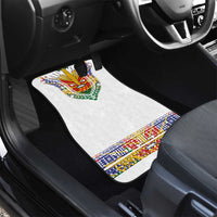 Haiti Flag Traditional Dashiki Car Mats White Color LT03 - Polynesian Pride