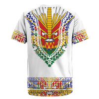 Haiti Flag Traditional Dashiki Rugby Jersey White Color LT03 - Polynesian Pride